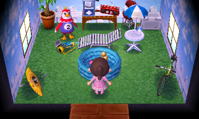 Interior of Benedict's house in Animal Crossing: New Leaf