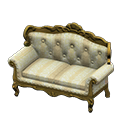 Elegant Sofa (Gold - White with Stripe) NH Icon.png