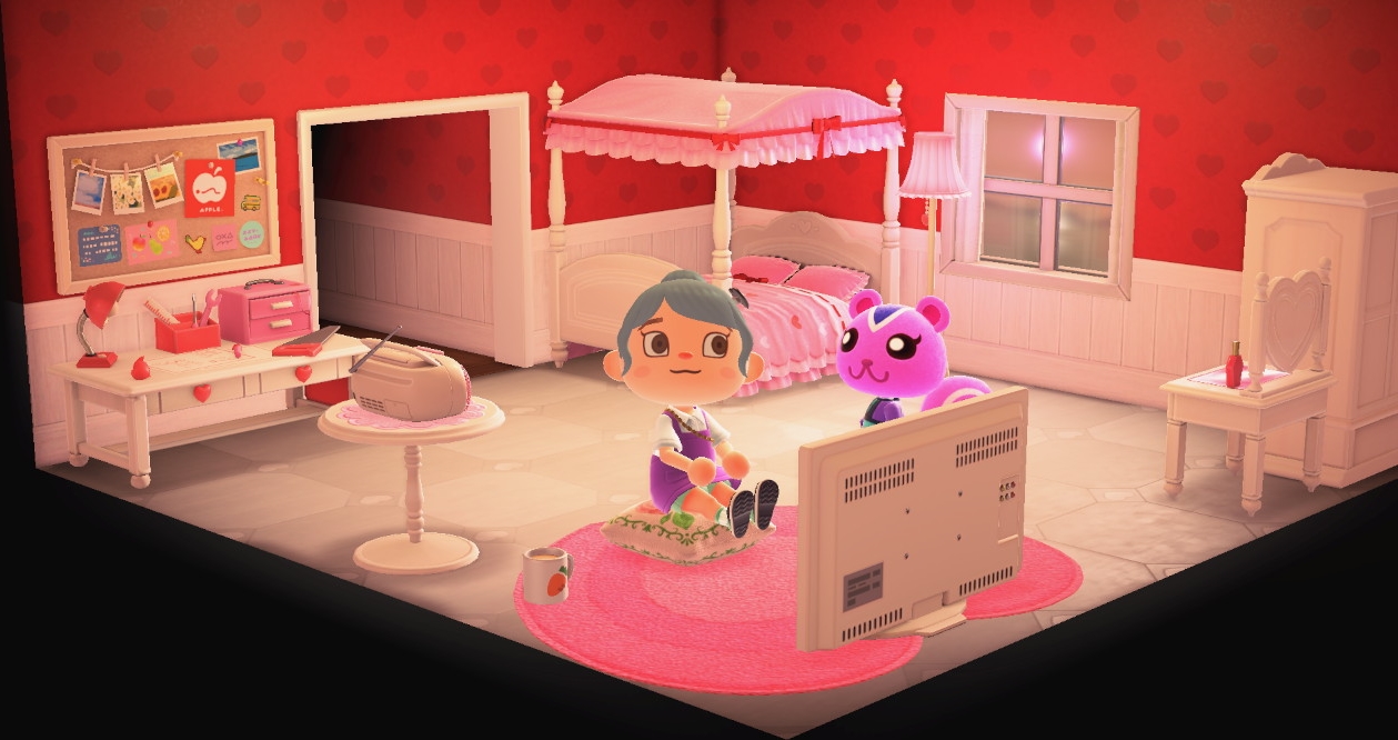 Interior of Peanut's house in Animal Crossing: New Horizons