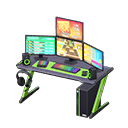 Gaming Desk (Black & Green - Rhythm Game) NH Icon.png