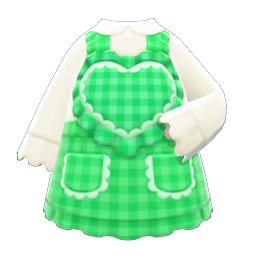 Heart Apron (Green) NH Icon.png