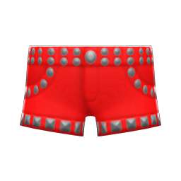 Pleather Shorts (Red) NH Icon.png