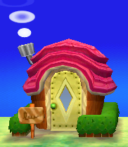 Exterior of Canberra's house in Animal Crossing: New Leaf