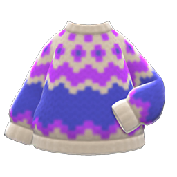 Yodel Sweater (Light Gray) NH Icon.png