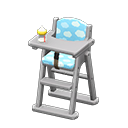 High Chair (Gray - Blue) NH Icon.png