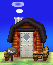 Exterior of Hopper's house in Animal Crossing: New Leaf