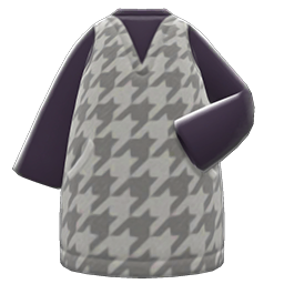 Plover Dress (Gray) NH Icon.png