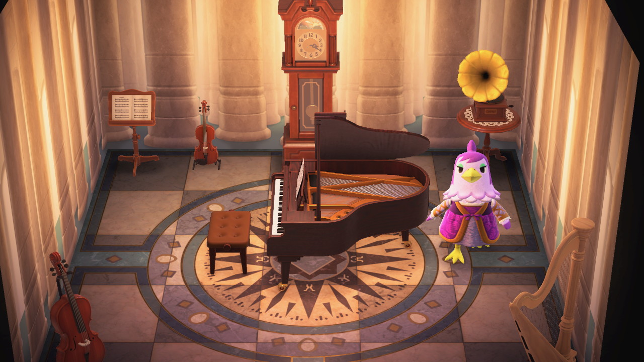Interior of Becky's house in Animal Crossing: New Horizons