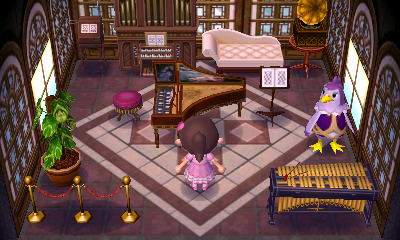 Interior of Becky's house in Animal Crossing: New Leaf