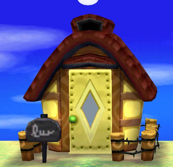 Exterior of Knox's house in Animal Crossing: New Leaf