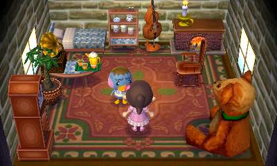 Interior of Pate's house in Animal Crossing: New Leaf