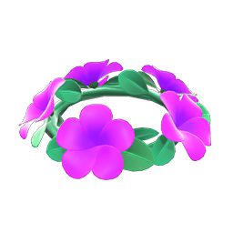 light-up flower crown (Purple)