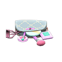 Makeup Pouch (Pink - Pale Blue) NH Icon.png