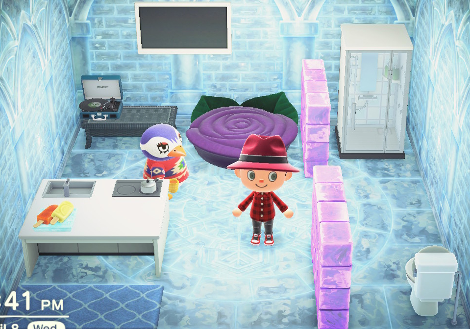 Interior of Flo's house in Animal Crossing: New Horizons