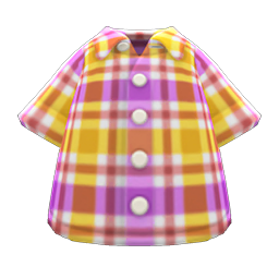 Madras plaid shirt's Purple variant