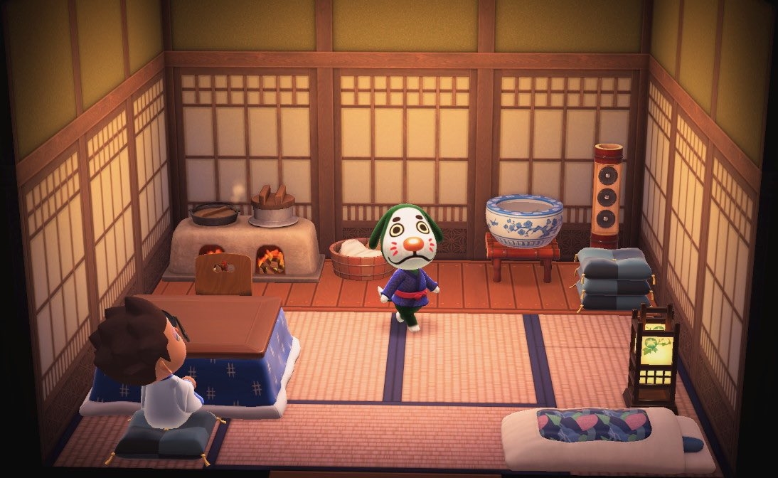 Interior of Marcel's house in Animal Crossing: New Horizons