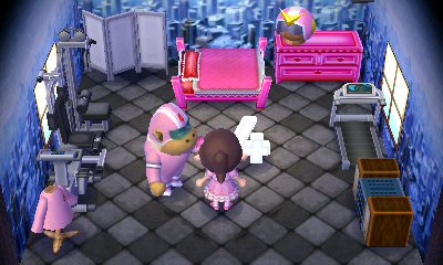 Interior of Rocket's house in Animal Crossing: New Leaf