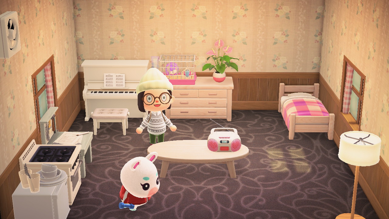 Interior of Flurry's house in Animal Crossing: New Horizons
