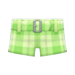 Plaid Shorts (Light Green) NH Icon.png