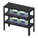 Glowing-Moss-Jar Shelves (Black) NH Icon.png
