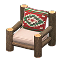 Log Chair (Dark Wood - Southwestern Flair) NH Icon.png