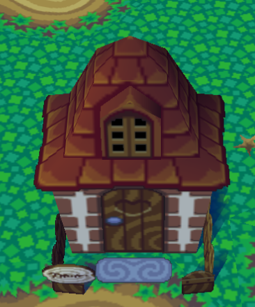 Exterior of Boots's house in Animal Crossing