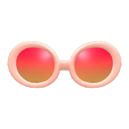 Retro-Sonnenbrille (Rot)