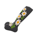 Embroidered-Flower Tights