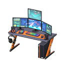 Gaming Desk (Black & Orange - Third-Person Game) NH Icon.png