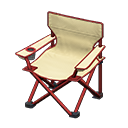 Outdoor Folding Chair (Red - White) NH Icon.png