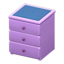 Simple Small Dresser (Purple - Blue) NH Icon.png
