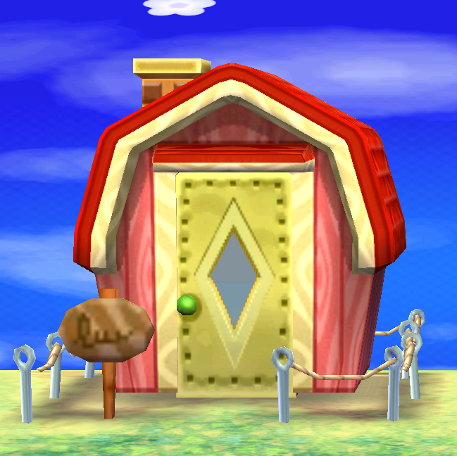 Exterior of Peaches's house in Animal Crossing: New Leaf