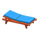 Poolside Bed (Brown - Blue) NH Icon.png