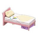 Sloppy Bed (Pink - Beige) NH Icon.png