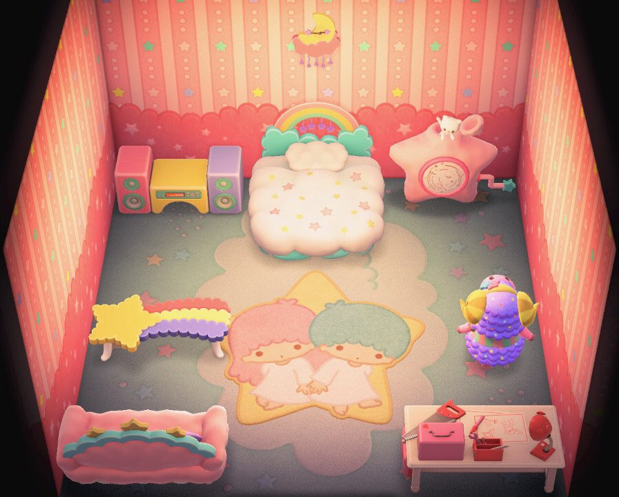 Interior of Étoile's house in Animal Crossing: New Horizons