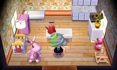 Interior of Marcie's house in Animal Crossing: New Leaf