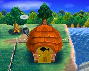 Default exterior of Pascal's house in Animal Crossing: Happy Home Designer