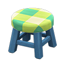 Wooden Stool (Blue - Green) NH Icon.png