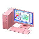 Desktop Computer (Pink - Art Program) NH Icon.png