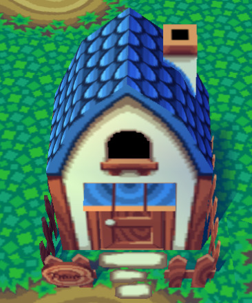 Exterior of Roald's house in Animal Crossing