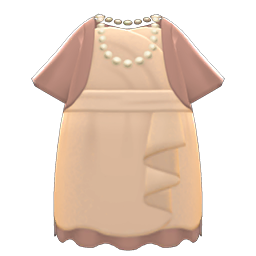 Fancy Party Dress (Beige) NH Icon.png