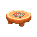 Log Round Table (Orange Wood - Southwestern Flair) NH Icon.png