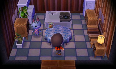 Interior of Lolly's house in Animal Crossing: New Leaf