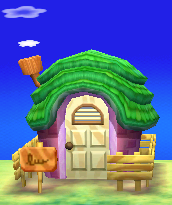 Exterior of Celia's house in Animal Crossing: New Leaf