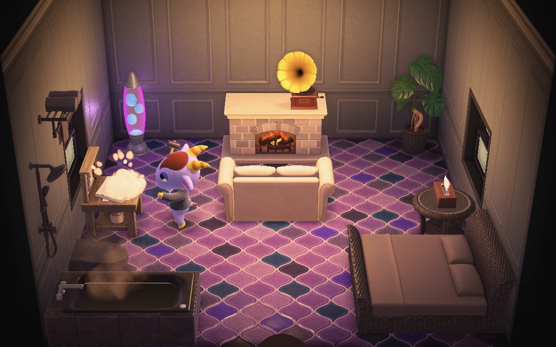 Interior of Kidd's house in Animal Crossing: New Horizons