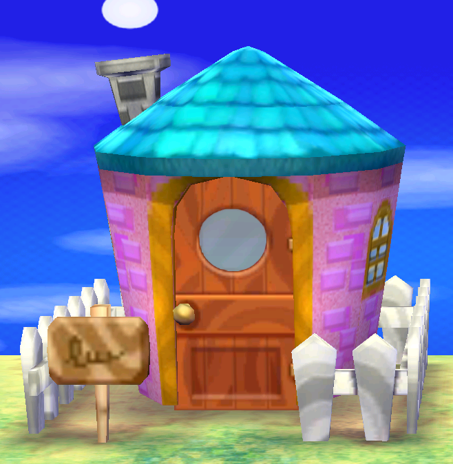 Exterior of Olive's house in Animal Crossing: New Leaf