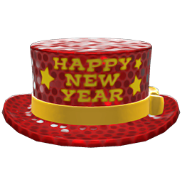 New Year's Silk Hat (Red) NH Icon.png