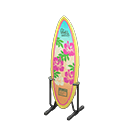 Surfboard's Hibiscus flowers variant