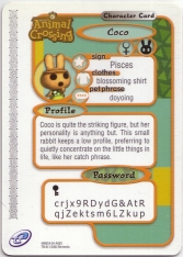 Animal Crossing Amiibo Card #150 Coco - Authentic Nintendo, Never Scanned
