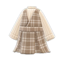 Checkered jumper dress
